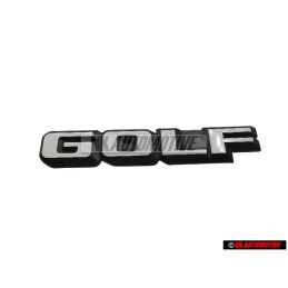 VW Original GOLF Arrière Embleme Monogramme Logo Noir Blanc - 191853687F QK6