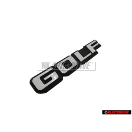 VW Original GOLF Arrière Embleme Monogramme Logo Noir Blanc - 191853687F QK6