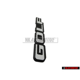 VW Original GOLF Arrière Embleme Monogramme Logo Noir Blanc - 191853687F QK6
