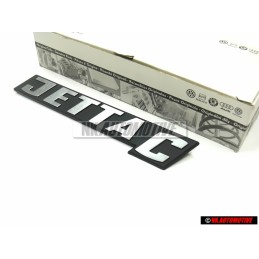 VW Original JETTA C Arrière Embleme Monogramme Logo Argent Brossé - 161853687Q