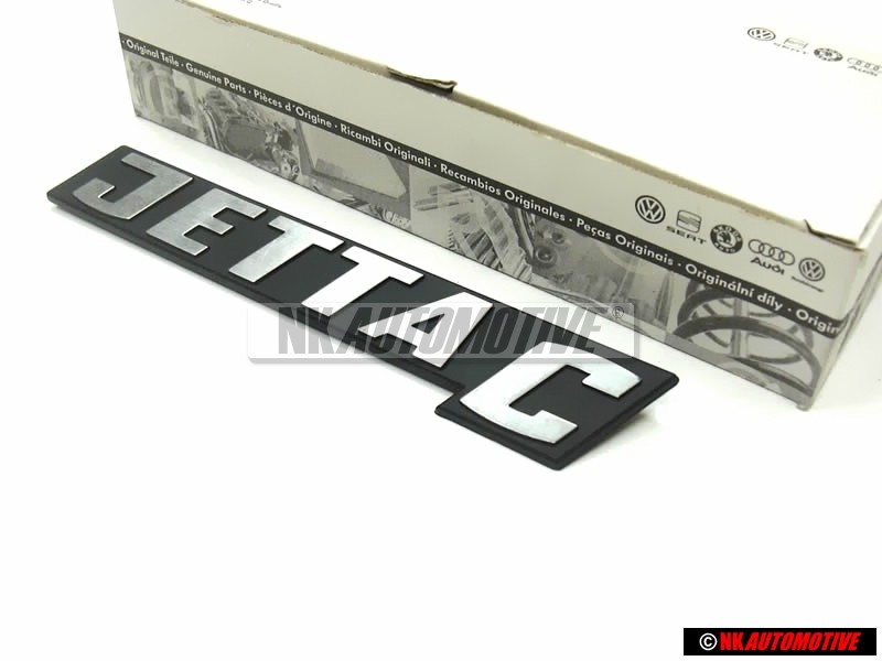 VW Original JETTA C Arrière Embleme Monogramme Logo Argent Brossé - 161853687Q