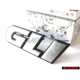 VW Original GLI Avant Embleme Monogramme Logo Argent Brossé - 165853679F GX2