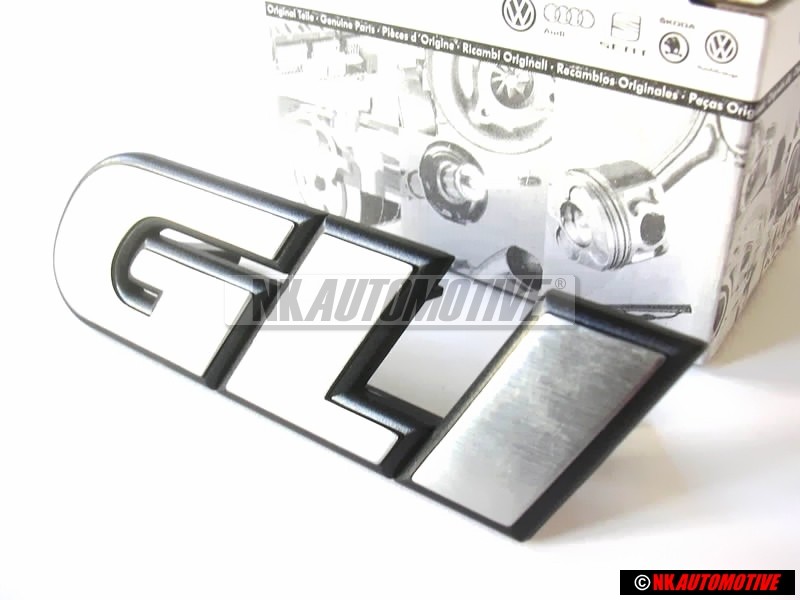 VW Original GLI Avant Embleme Monogramme Logo Argent Brossé - 165853679F GX2