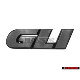 VW Original GLI Avant Embleme Monogramme Logo Argent Brossé - 165853679F GX2