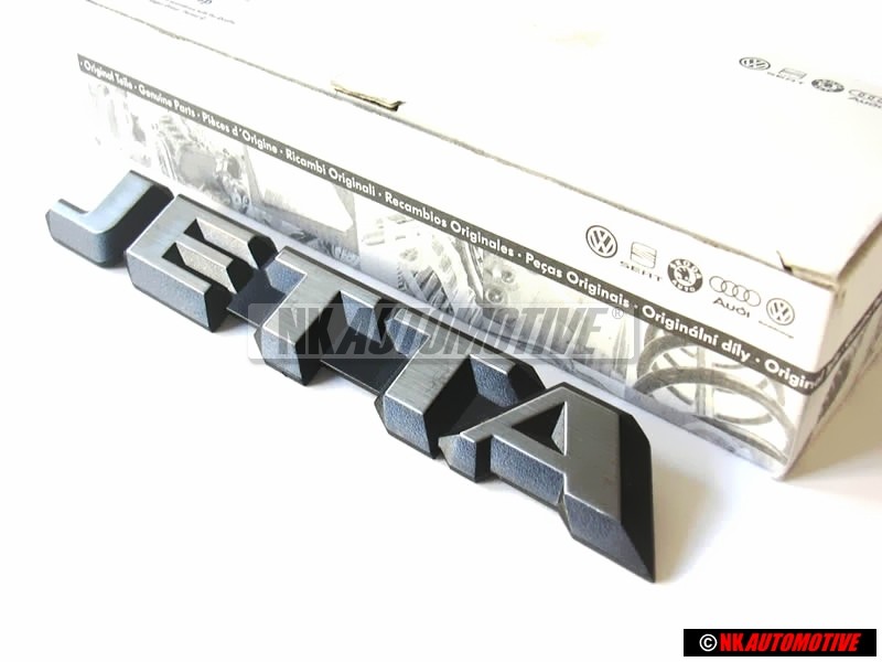 VW Original JETTA Arrière Embleme Monogramme Logo Argent Brossé - 165853687F GX2