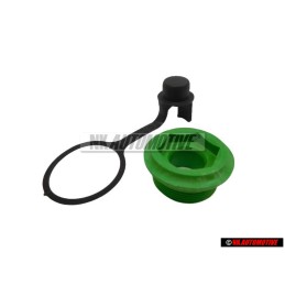 VW Original SET Capuchon & Bouchon Filete Vert - Golf MK1/2/3 Cabriolet