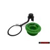 VW Original SET Capuchon & Bouchon Filete Vert - Golf MK1/2/3 Cabriolet