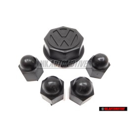 VW Original SET Pour 1 Wheel Centre Hub Caps - Bolt Caps - Golf MK1/2 Cabriolet