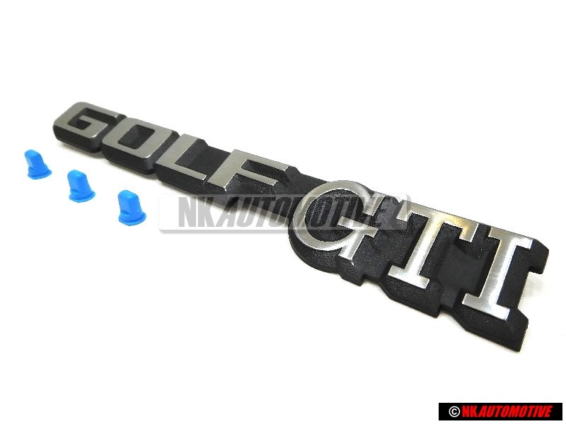 VW Original SET Golf Gti Boot Badge Avec 3 Clips De Fixation - Golf MK2 Clipper