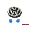 VW Original Set Boot Badge Emblem With Fixing Clips - Golf Cabriolet MK1 Clipper