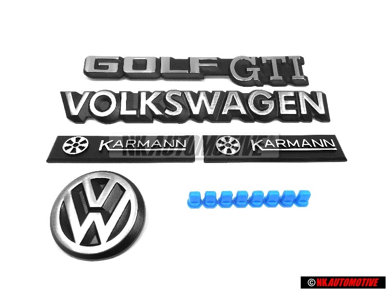 VW Original SET Arrière Embleme Monogramme Logo - Golf Cabriolet MK1