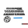 VW Original SET Arrière Embleme Monogramme Logo - Golf Cabriolet MK1