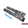 VW Original Set Badges Arrière Emblèmes Avec Fixation Clips - Golf MK1 Gti