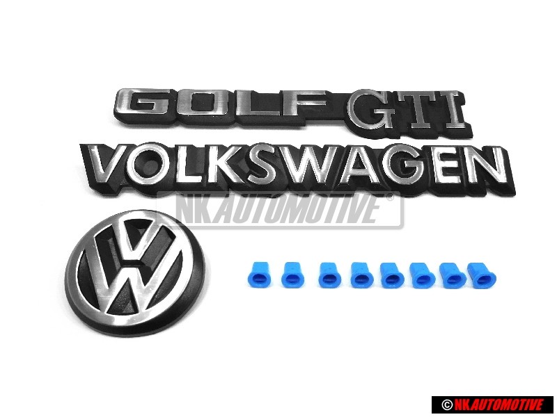 VW Original SET Arrière Embleme Monogramme Logo - Golf Cabriolet MK1 Golf MK2