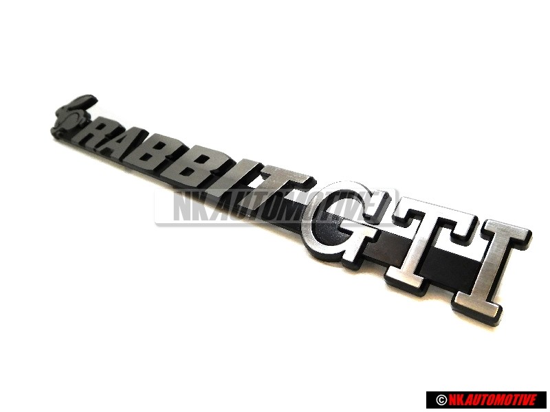 VW Classic Parts Monogramme Noir Satin/Chrome - 171853687ALGX2