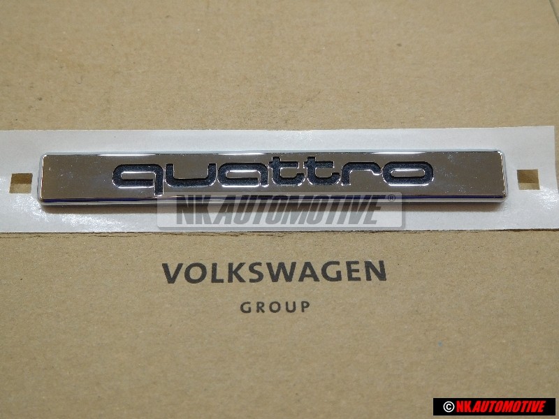 Audi Original QUATTRO Arrière Embleme Monogramme Logo Chrome - 8D5853737F 2ZZ