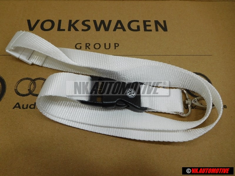 VW Original Ruban porte-cles blanc - 000087610S 084