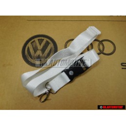 VW Original Ruban porte-cles blanc - 000087610S 084