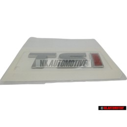 VW Original TSI Arrière Embleme Monogramme Logo Chrome Rouge - 5K0853675M GQF