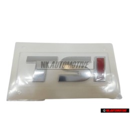 VW Original TSI Arrière Embleme Monogramme Logo Chrome Rouge - 5K0853675M GQF