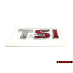 VW Original TSI Arrière Embleme Monogramme Logo Chrome Rouge - 5K0853675N GQF