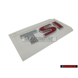 VW Original TSI Arrière Embleme Monogramme Logo Chrome Rouge - 5K0853675N GQF