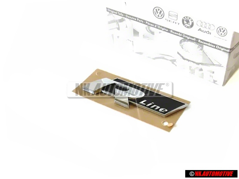 VW Original R LINE Côté Embleme Monogramme Logo Chrome - 5K0853688A FXC