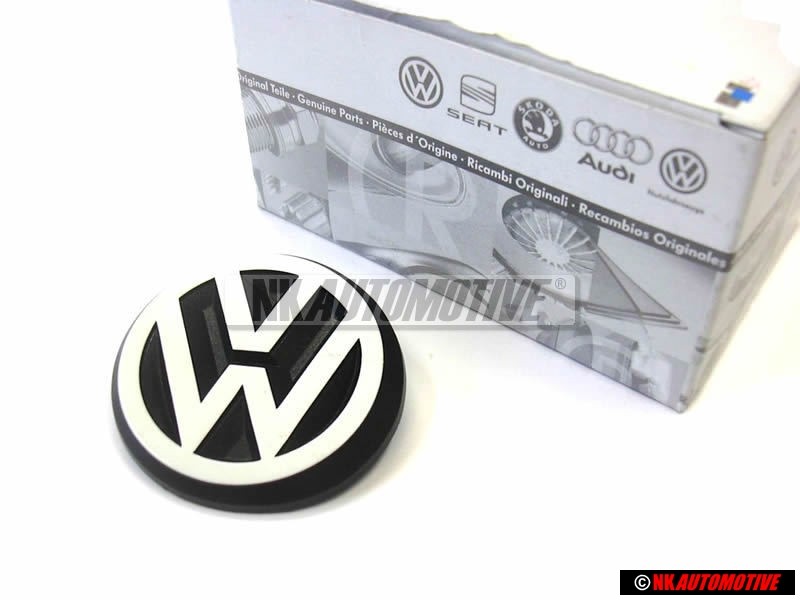 VW Original Arrière Embleme Logo Noir Blanc - 191853601B QK6