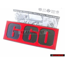 VW Original G60 Avant Embleme Monogramme Logo Noir Rouge - 191853679G