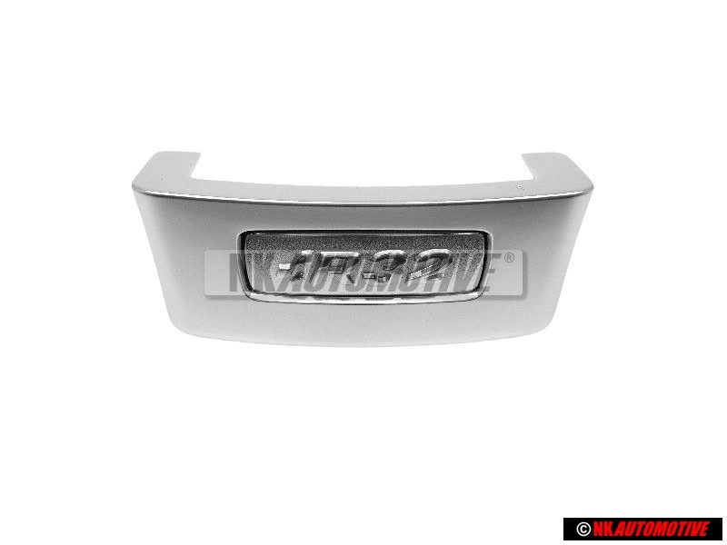 VW Original R32 Volant Plaquette Embleme Aluminium - 1K0419685S 3Q7