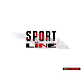 VW Original Inscription Sur Film Noir/Rouge - 155853902C BYP