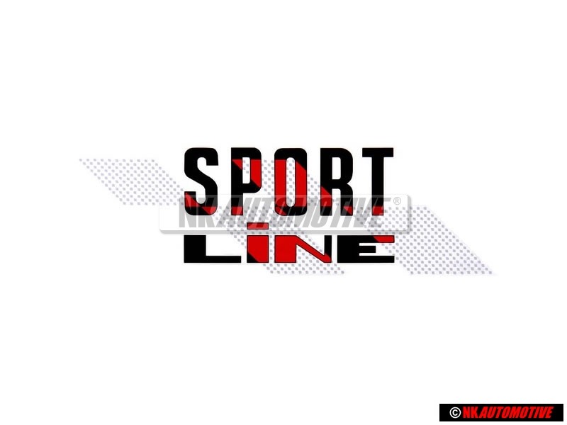 VW Original Inscription Sur Film Noir/Rouge - 155853902C BYP