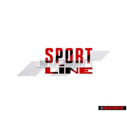 VW Original Inscription Sur Film Rouge/Noir - 155853901D BYQ