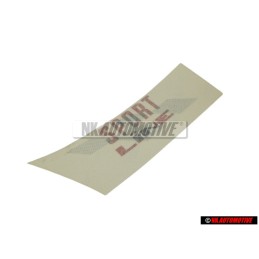 VW Original Inscription Sur Film Rouge/Noir - 155853902C BYQ