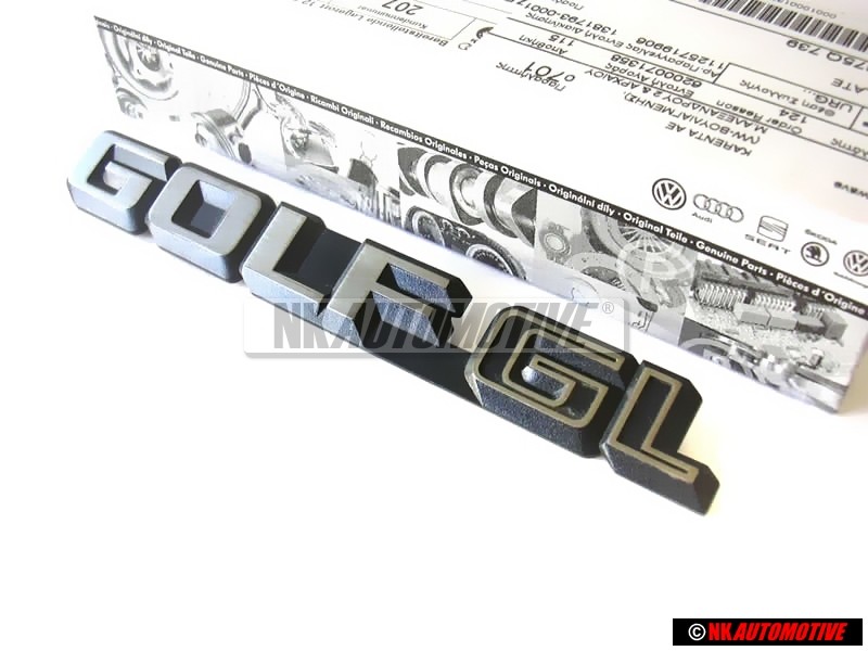 VW Original GOLF GL Arrière Embleme Monogramme Logo - 191853687B GX2