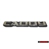 VW Original CADDY Arrière Embleme Monogramme Logo Argent Brossé - 147853687