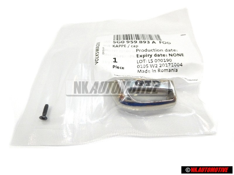 VW Original Capuchon Noir/Chrome - 5G0959893A FOD