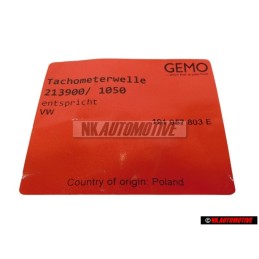 VW Classic Parts Flexible Tachy-Tachymetre - 191957803E