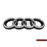 Audi Original Anneaux Avant Embleme Logo Noir Chrome RS2 - 8A0853600