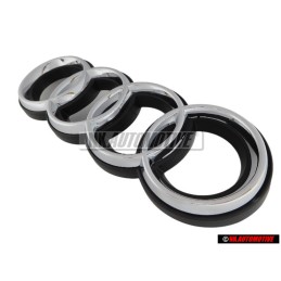 Audi Original Anneaux Avant Embleme Logo Noir Chrome RS2 - 8A0853600