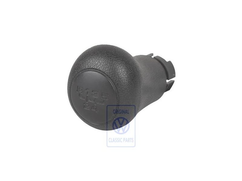 VW Original Pommeau De Levier Des Vitesses Noir Satine - 1H0711141H 01C