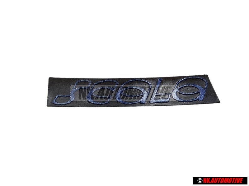 VW Original SCALA Côté Embleme Monogramme Logo Noir Bleu - 533853685M BDE