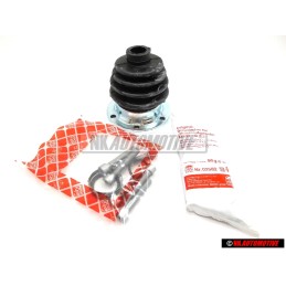 FEBI Manchette caoutchouc avec pieces de fixation et graisse - 08303