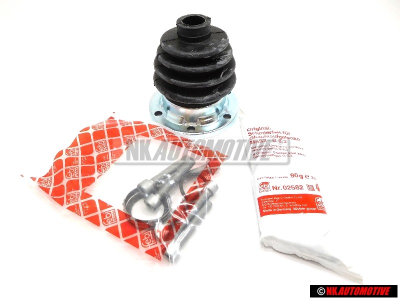 FEBI Manchette caoutchouc avec pieces de fixation et graisse - 08303
