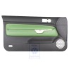 VW Original Revetement De Porte Cuir Noir/Vert Cosmic - 1J3867011CGGED