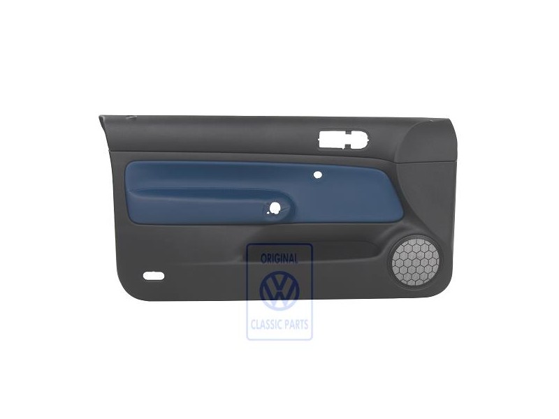 VW Original Revetement De Porte (Cuir) Noir/Bleu Jazz - 1J3867011DNHSE