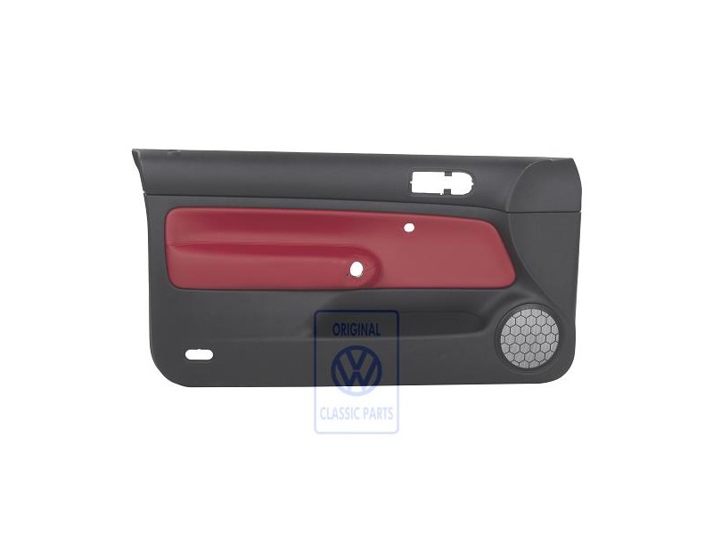 VW Original Revetement De Porte (Cuir) Rouge - 1J3867011DNLLD