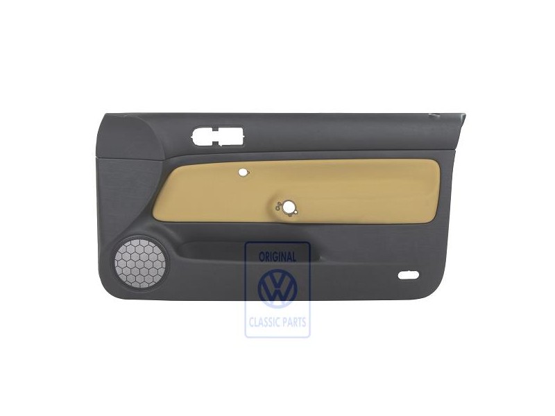 VW Original Garniture De Porte Tissu Noir/Jaune - 1J3867012CCGRE
