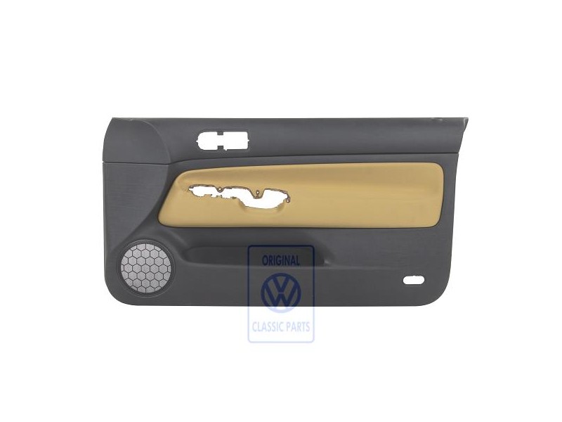 VW Original Garniture De Porte (Tissu) Noir/Jaune - 1J3867012CDGRE