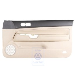 VW Original Revetement De Porte Cuir Noir/Beige Clair - 1J3867012CPFWZ